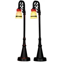 Lemax - Bell Ornament Lamp Post, Set Of 2,
