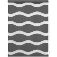 Lichtblick Doppelrollo Welle 100 x 150 cm anthrazit