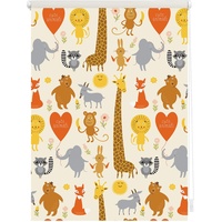 Lichtblick Rollo, Klemmfix, 100x150 cm Cute Animals gelb