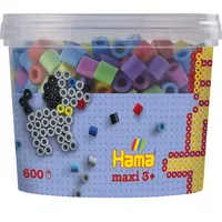 Hama Bügelperlen Maxi 600 Stück Pastellmix
