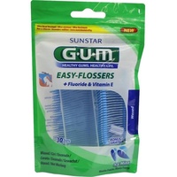 Gum Easy Flossers Zahnseidenträger Menthol 30 St.