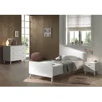 Vipack Kinderzimmer ALEX Bett Bettschublade Nachtkonsole Schrank Kommode