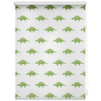 Lichtblick Rollo Klemmfix, ohne Bohren, blickdicht, Dinos grün