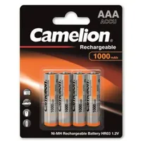 Camelion NH-AAA1000BP4 Wiederaufladbarer Akku AAA Nickel-Metallhydrid (NiMH) HR03 Micro