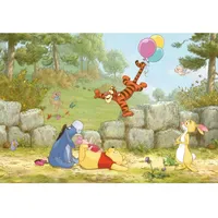 KOMAR Fototapete Winnie Pooh Ballooning 368 x 254 cm