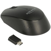 DeLock Optische 3-Tasten Wireless Mini Maus USB Type-C 2,4