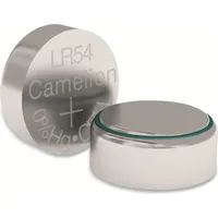 Camelion 12050210 Alkaline Knopfzellen ohne Quecksilber AG10/LR54/LR1131/389/1,5 Volt, 2er-Pack