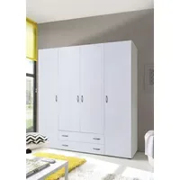 Pol-Power Kleiderschrank Base 4-türig weiß