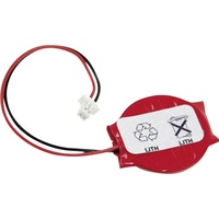 AccuCell CMOS Batterie CR2016 mit Stecker Backup Lithium Batterie