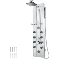 tectake® Aluminium mit 10 Massagejets
