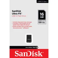 SanDisk Ultra Fit 16GB schwarz USB 3.1