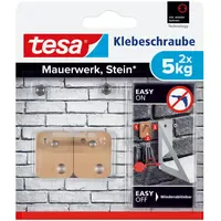 Tesa Klebeschraube Traglast 5 kg, 2 Stück