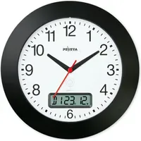 Peweta Funkwanduhr 30,0 cm 51.170.312 schwarz