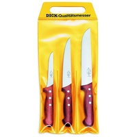 Friedr. Dick F. Dick Messer Set 3-teilig, Holzgriff Ausbeinmesser