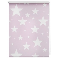 Lichtblick Rollo, Klemmfix, ohne Bohren, Verdunkelung, Sterne rosa -