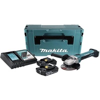 Makita DGA452RTJ inkl. 2 x 5,0 Ah + Makpac
