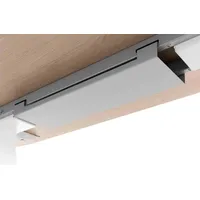 Hammerbacher VXB2E höhenverstellbarer Schreibtisch ahorn rechteckig, C-Fuß-Gestell weiß 200,0