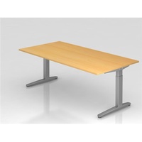 Hammerbacher Schreibtisch XB2E-6-SS buche nachbildung/silber
