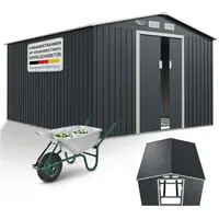 Juskys Metallgerätehaus XXL 2,67 x 3,09 m anthrazit