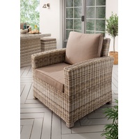 Destiny Loungesessel »ALCUDIA«, Aluminium, Polyrattan, inkl. Auflagen, beige