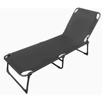 Lex Gartenliege 188 x 57 x 30 cm schwarz