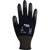 ASATEX Handschuhe Gr.10 schwarz PA m.Soft-Polyurethan