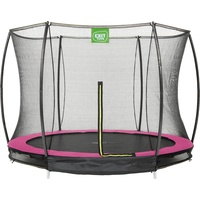 EXIT TOYS Silhouette Bodentrampolin 244 cm inkl. Sicherheitsnetz rosa