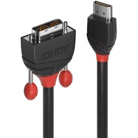 Lindy HDMI an DVI Kabel, Black Line