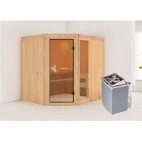 Karibu Sauna Fiona 2 inkl. 9 kW Ofen +