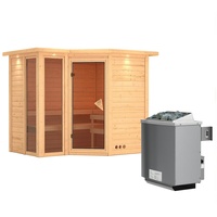 Karibu Amara inkl. 9 kW Ofen + integrierte Steuerung