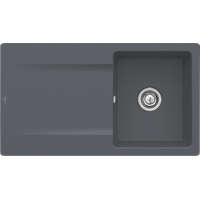 Villeroy & Boch Siluet 50 flat graphite + Handbetätigung