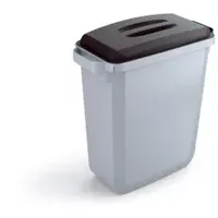 Durable Durabin 60 l grau mit schwarzem Deckel