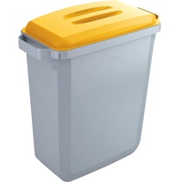 Durable Durabin 60 l grau mit gelbem Deckel