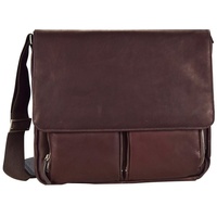 Dermata Messenger Leder 40 cm Laptopfach braun