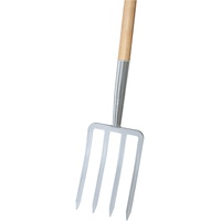 Ideal Spatengabel silber 4 Zinken, T-Stiel Import