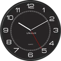 Unilux Wanduhr Mega schwarz