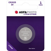 AgfaPhoto 150803425 AgfaPhoto 150-803425 Lithium-Knopfzelle CR2025 3V Extreme, Retail