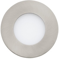EGLO Connect LED-Einbauleuchte Fueva 3er-Set Ø 8,5 cm Nickel