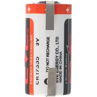Eve CR17335 3V Lithium Batterie mit Lötfahnen oder Lötpaddel
