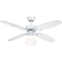 Westinghouse Capitol 105 cm Deckenventilator weiß/buche mit Licht