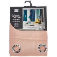Douceur d'intérieur Absolu Ösenvorhang, Mikrofaser, einfarbig, Polyester, Polyester, Hellrosa,