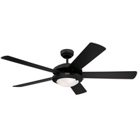 Westinghouse Comet 132 cm Deckenventilator schwarz mit Licht