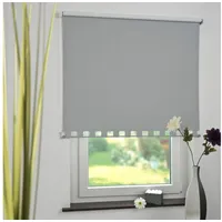 LIEDECO Seitenzugrollo 72 x 180 cm volant verdunkelnd hellgrau