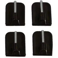 LIEDECO Klebeträger, (Set, 4 Stück braun