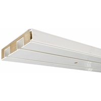 LIEDECO Gardinenstange, 2 läufig-läufig, Fixmaß, 44387206-5 weiß
