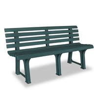 VidaXL Gartenbank 145,5 cm Kunststoff Grün