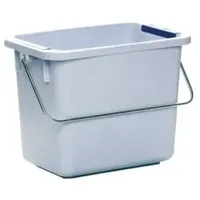 Vileda Eimer 6 l grau, mit 8 Farbclips