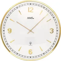 AMS Funkwanduhr F5609 40,00 cm gold