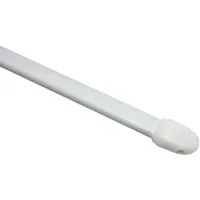 GARDINIA Vitragestange 1-läufig Ø 11 mm 80 cm weiß