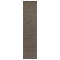 GARDINIA Flächenvorhang Natur-optik Klettband 60 x 245 cm teak